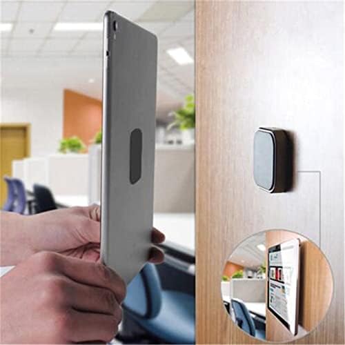 SALEX Phone Metal Stickers for Magnetic Mount - Replacement Set of 16 Car Magnet Square Metal Plates Inside Cell Phone Case. Black Sticky Small Thin Iron Discs with 3M Adhesive Backing for Crafts DIY