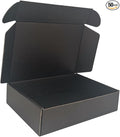 50 Pack 9x6x2'' Small Shipping Boxes, Corrugated Cardboard Mailers for Business, Black (CM962B)