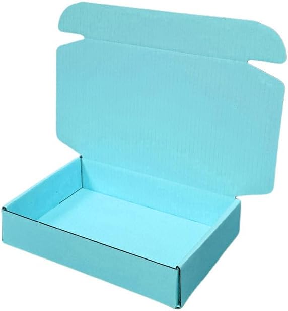 20 Pcs 14.2 x 9.4 x 3.2 inches Shipping Boxes for Small Business Cardboard Corrugated Mailer Boxes for Shipping Packaging Holidays Craft Gifts Giving Products (Sky Blue, 14.2 x 9.4 x 3.2")