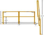10' W Guardian Door Dock Gate for Loading Bay Fall Hazard Protection, Counterbalanced, Folding Design