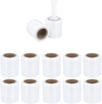 PSBM Cast Narrow Banding Stretch Wrap 4 Inch x 700 Feet, 120 Gauge, Clear, 12 Pack