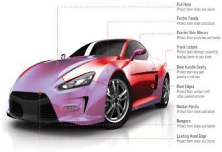 3M Paint Protection Film | Matte 200 Series PPF | 12in x 8ft (8 Sq/ft) | w/Free Instawraps Pro-Wrapping Glove