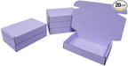 20 Pcs 14.5 x 10.6 x 2.8 inches Corrugated Cardboard Gift Boxes Recyclable Shipping Boxes for Packing Jewelry Ornament Gift Craft Packaging Supplier (Lavender, 14.5 x 10.6 x 2.8")