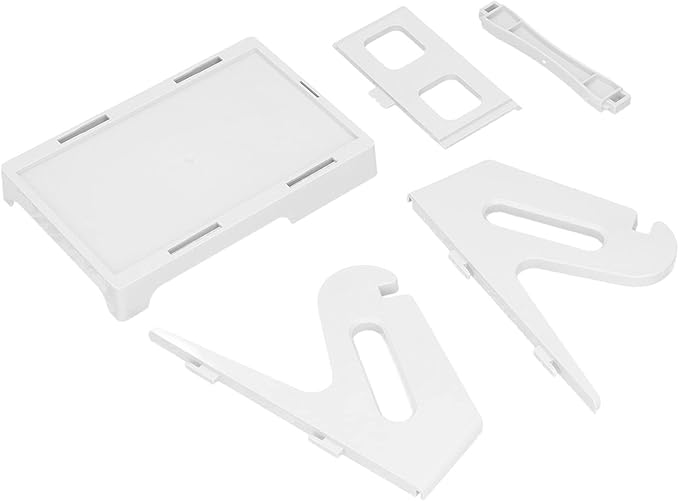 2 in 1 Label Holder, Thermal Label Paper Holder with Removable Design, Fit for Shipping Labels and Roll Stickers, ABS Material Label Rack for Thermal Printers, Easy Carry S