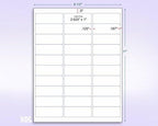 NextDayLabels - 8-1/2 x 11" Neon Color High Light Fluorescent Labels for Laser & Inkjet Printer (Pink Fluorescent, 1" x 2-5/8" - 30 Per Page | 750 Labels)