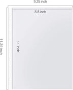Sheet Protectors, 500 Count Bulk Clear Page Protectors for 3 Ring Binder, Top Loading Plastic Sleeves 8.5 x 11 inch