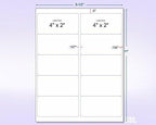NextDayLabels - 8-1/2 x 11 Neon Color High Light Fluorescent Labels for Laser & Inkjet Printer (Blue Fluorescent, 4 x 2-10 Per Page | 250 Labels)
