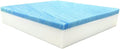 FoamRush 4" x 26" x 26" Gel Memory Foam Upholstery Square Cushion Medium Firm (Chair & Wheelchair Seat Cushion Replacement, Square Foam Dining Chairs, Couch, Sofa, Rubber Padding)