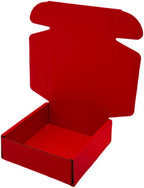 50 Pcs 6.3 x 6 x 1.6 inches Shipping Boxes for Small Business Cardboard Corrugated Mailer Boxes for Shipping Packaging Holidays Craft Gifts Giving Products (Red, 6.3 x 6 x 1.6")