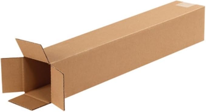 Secure Seal - 4x4x36 Pack of 100 Corrugated Cardboard Packing Shipping Mailing Moving Carton Boxes