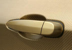 F & B LED LIGHTS Golden 3D Carbon Fiber Film Twill Weave Vinyl Sheet Roll Wrap (84" X 60", Golden)