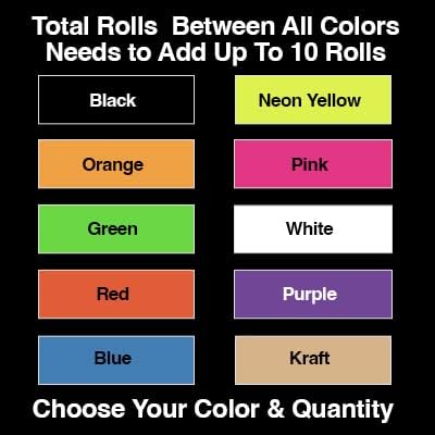 Kenco Color Coding Circle Dot Sticker Labels on a roll (Mix N Match 10 Pack, 1 INCH 1000 Stickers)