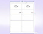 8-1/2 x 11" Neon Color High Light Fluorescent Labels for Laser & Inkjet Printer (Pink Fluorescent, 4 x 2" - 10 Per Page | 500 Labels)