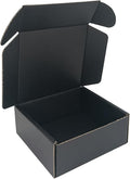 400 Pack 5x5x2'' Small Shipping Boxes, Corrugated Cardboard Mailers for Business, Black (CM552B-400)