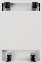 Pemberly Row 2 Drawers 27.75" Vertical White Metal Filing Cabinet Lockable Pre-Assembled Stationary Letter Size for Home, Office