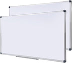 Magnetic Whiteboard -2 Pack 72" x 40" Large Magnetic Dry Erase Board with Removable Marker Tray| Commercial Wall-Mounted Aluminum Message Presentation White Board for Home Office Classroom