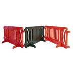 Billboard Barricade 42x96 Plastic Pedestrian Barricade- Silver