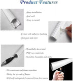Self-Adhesive PVC Corner Cord Cover, Cable Floor Strip Protector, Black Wire Hider & Mounted Wire Channels for Home Office - No.3, Tidy Up Your Space
