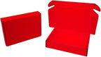 30 Pcs 9.8 x 7.9 x 2.8 inches Shipping Boxes for Small Business Cardboard Corrugated Mailer Boxes for Shipping Packaging Holidays Craft Gifts Giving Products (Red, 9.8 x 7.9 x 2.8")