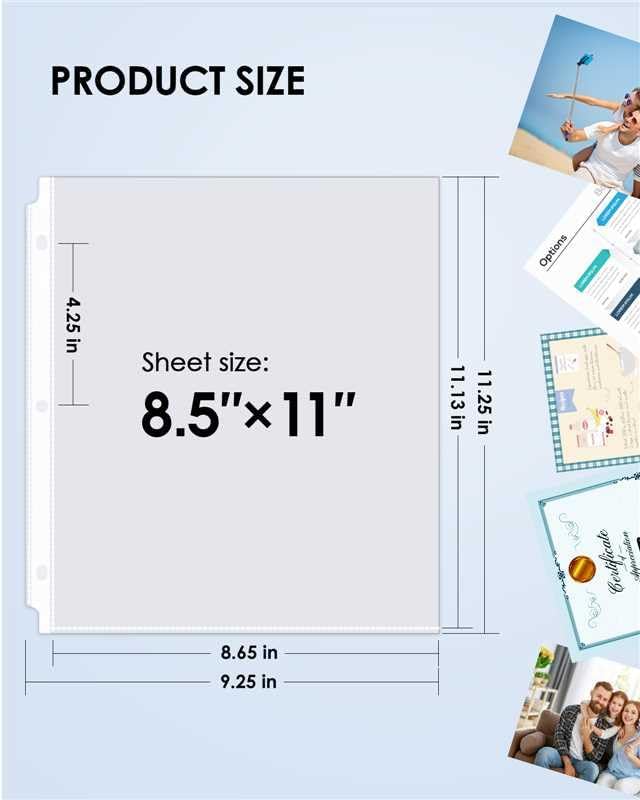KTRIO 500 Pack Sheet Protectors 8.5 x 11 inch, Clear Page Protector for 3 Ring Binder, Plastic Sleeves for Binders, Top Loading Paper Sheets Document Sleeve Letter Size, Office & Home