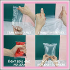 iMailer - 500 Pcs- 8" x 10" Plastic Zip Poly Bags- Clear Resealable Zip Bag for Art Prints, Brochure, Photoes, Handicraft Gift
