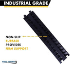 Kable Kontrol Atlas Heavy Duty Cable Protector Ramp - 1 Channel Bulk Wholesale Pallet - 50 Pcs - 39" Long Black & Yellow - 24,000 Lbs Capacity - Rubber Speed Bump Wire Protector Cord Cover - CP9896