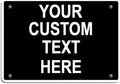 Aluminum Weatherproof Metal Sign Multiple Sizes Custom Personalized Text Here Black White Traffic Regulation Horizontal Street Signs 24x18Inches