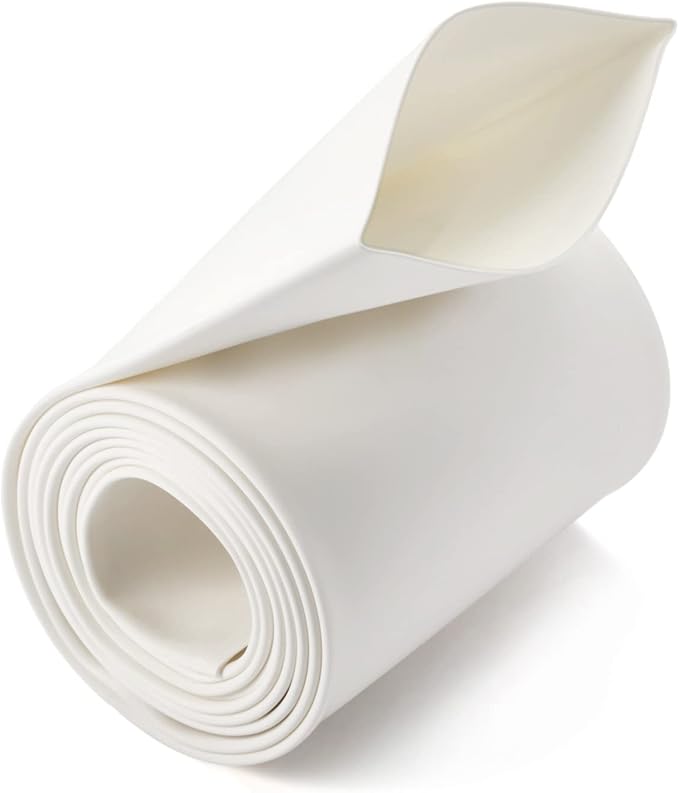 Chanzon 3:1 Ratio 1-1/4" (30mm) Heat Shrink Tubing - Marine Grade Waterproof Adhesive Lined - 4Ft Roll (1.22M Total Length) White Polyolefin Sleeving Wrap Shrinking 3 to 1 Ratio 1pcs