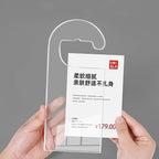 2 Pack Label Holder Price Tag Displays Sign Holder Data Card Holder Ads Display Stand for Retail Store Clothing Price Tag (M (A6) 100*150mm/3.94*5.91inches)