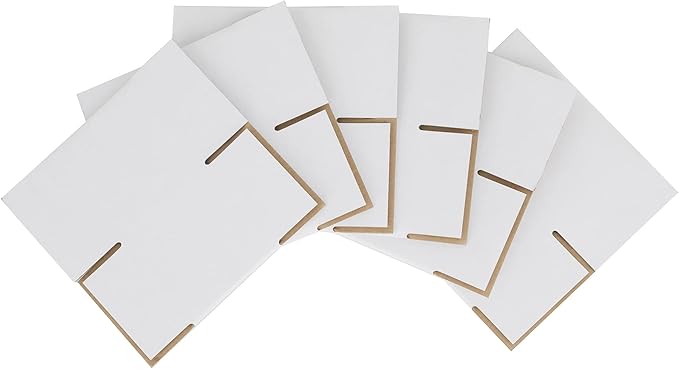 4x4x4 inches Shipping Boxes 30 Pack, Kraft Corrugated Small Cardboard Boxes for Mailing Packing, White
