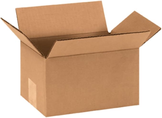 Secure Seal - 8x6x5 Pack of 25 Corrugated Cardboard Packing Shipping Mailing Moving Carton Boxes