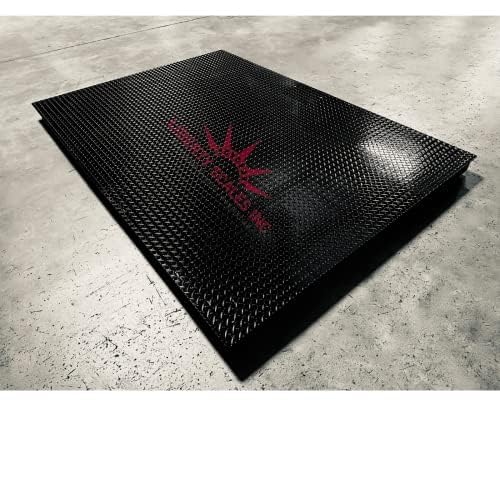 Heavy Duty Industrial 60" x 84" Floor Scale Accurate Livestock Digital 5’ x 7 Pallet Scales for Warehouse or Shipping Weighing (2500 Ibs x 0.5 Ib)