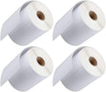 FungLam 4 Rolls 4x6 Direct Thermal Shipping Labels, 250 Labels Per Roll, 1" Core, Perforated, White Mailing Postage Shipping Label Compatible with Zebra 2844 ZP-450 ZP-500 ZP-505
