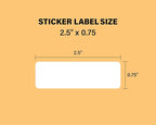 Personalized Return Address Labels - Custom Address Stickers on Rolls (250-500 Labels) (Business)