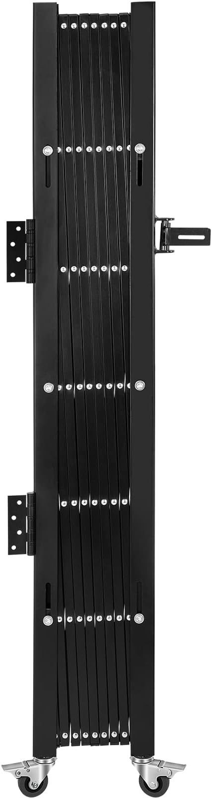 VEVOR Folding Security Door, 87" H x 85" W Accordion Gate, Steel Scissor Gate with Padlock