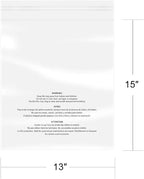 iMailer - 200 Pcs - 13" x 15" Poly Bags with Suffocation Warning Self Seal- Clear Shipping Bags 1.6 Mil for Clothing, Shirts, Packaging - Permanent Adhesive