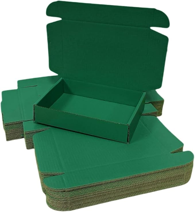 20 Pcs 15.8 x 11.8 x 3 inches Shipping Boxes for Small Business Cardboard Corrugated Mailer Boxes for Shipping Packaging Holidays Craft Gifts Giving Products (Hunter Green, 15.8 x 11.8 x 3")