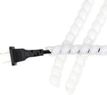 Spiral Wire Wrap, 9.84ft, 16.4ft, 33ft Spiral Cable Wrap Sleeve Hose for Computer, Power, Audio & Video Cords Stop Cord Tangle and Detangler (White, 8mm (5/16")-33ft)
