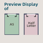 Small Clipboards 6" X 9" Mini Clipboards 4-Pack Portable Clipboards A5 Size Half Letter Clipboard Menu Pads Receipt Clips for School Office Restaurant Cafe Hotel (Black)