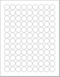 NextDayLabels – 3/4 Inch Round Labels - Round Sticker Labels for Printer - Matte White Blank Laser/Inkjet Printer Labels - Circle Stickers Printable Labels (100 Sheets, 108 Per Sheet, 10800 Labels)