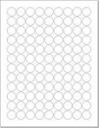 NextDayLabels 3/4 Inch Round Stickers for Printer - Matte White Blank Laser/Inkjet Printable Circles (250 Sheets, 108 Per Sheet, 27000 Labels)