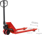 Tory Carrier 27 x 48 Pallet Jack Truck 5500 Lb. Capacity Manual Pallet Trucks Standard Duty Hand Pallet Jacks