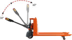 Tory Carrier Classic Electric Power Lithium Battery Pallet Truck/Jack 3300lb Capacity 48" x27" Fork Length Used in Indoor Storage and Handling-Orange Style 2PC