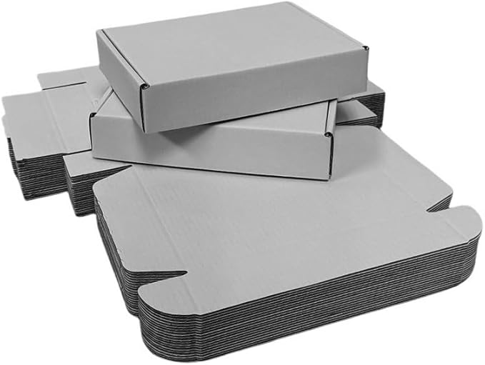 12 Pcs 14.2 x 11.8 x 2.4 inches Large Szie Corrugated Cardboard Gift Boxes Recyclable Shipping Boxes for Mailing & Holidays, Wedding, Birthday, Gifts Packaging (Gray, 14.2 x 11.8 x 2.4")