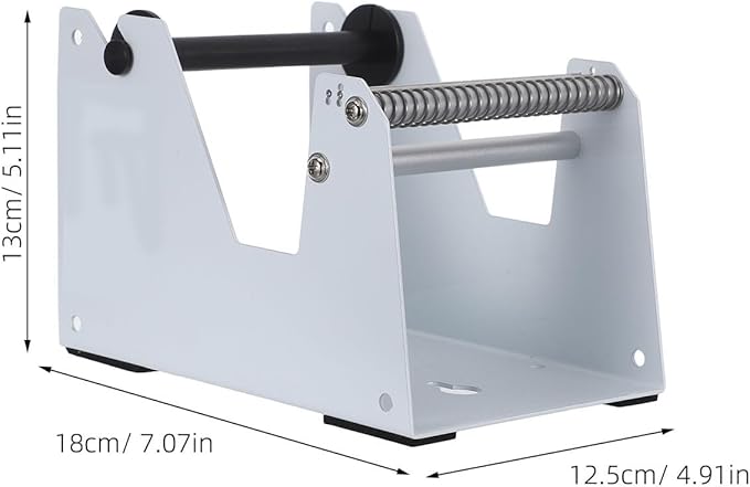 NUOBESTY Printer Label Dispenser Manual Sticker Roll Holder - Shipping Label Organizer Stand - Roll Dispenser Rack for Classroom Business Home