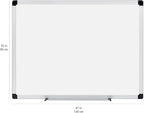 Amazon Basics Magnetic Whiteboard/Dry Erase Board, 36 x 48-inch, Aluminum Frame, Silver/White
