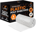 Xpose Safety Clear Plastic Sheeting – 20' x 100' Roll – Heavy Duty 4 Mil Poly Sheet – Waterproof, Dustproof, Vapor Barrier – for Construction, Painting, Industrial Us