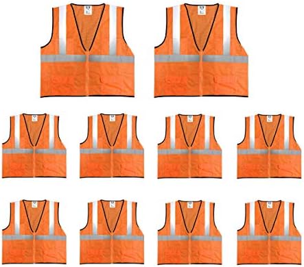 Economy High Visibility All Mesh Vest, Orange, 3X-Large, 10 PacK