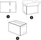 Hoikwo 7x5x4 Inches Small White Shipping Boxes Set of 25, Sturdy Cardboard Boxes for Small Business for Packaging Mailing