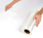 APQ 4 rolls of Cast Hand Stretch Film 15" x 1500'. Hand Stretch Wrap, 80 Gauge Thickness. Excellent Tear Resistance. Clear Residue Free Film for Moving, Shipping, Wrapping. Industrial Grade Cast Film.